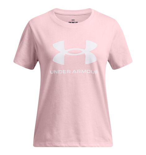 Under Armour Ua Big Logo Ss - prime pink