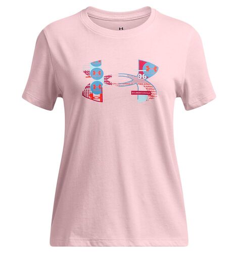 Under Armour Ua Big Logo Ua Fill Ss - prime pink