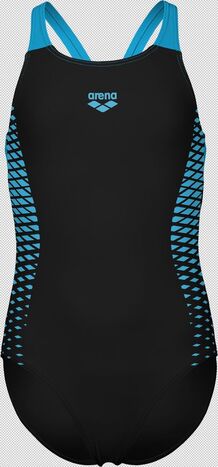 Arena GirlS Arena Openings Swimsuit - black-turquoise