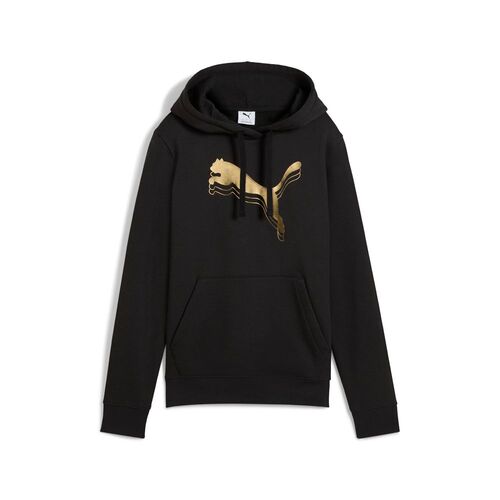 Puma ESS METALLIC Hoodie FL - schwarz