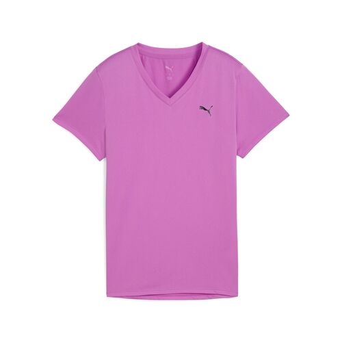 Puma W TAD ESSENTIAL VNECK Tee - violett