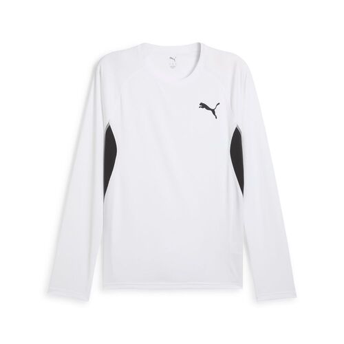 Puma M CROSS THE LINE LS TEE 3.0 - weiss