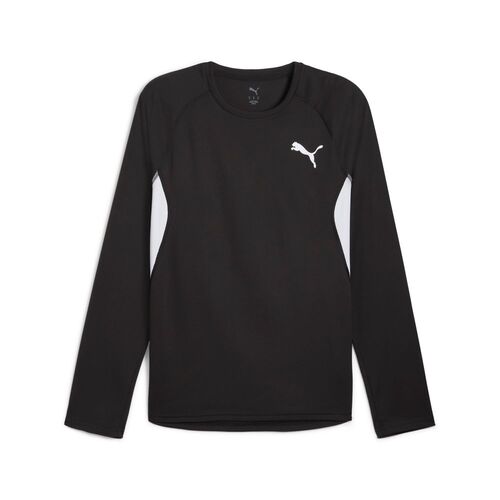 Puma M CROSS THE LINE LS TEE 3.0 - schwarz