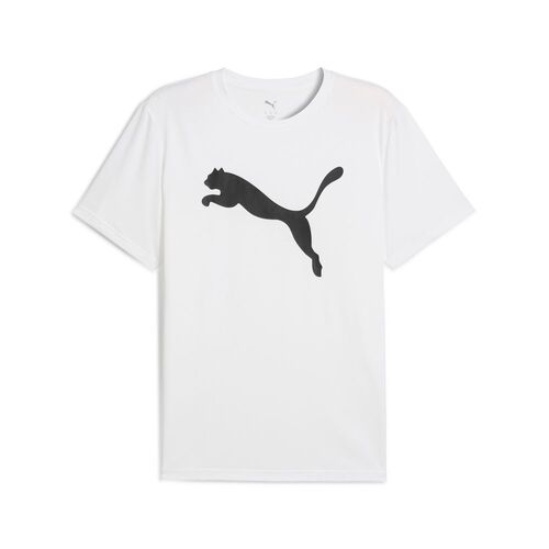 Puma M TAD ESSENTIALS Solid Cat Tee (CF big cat) - weiss