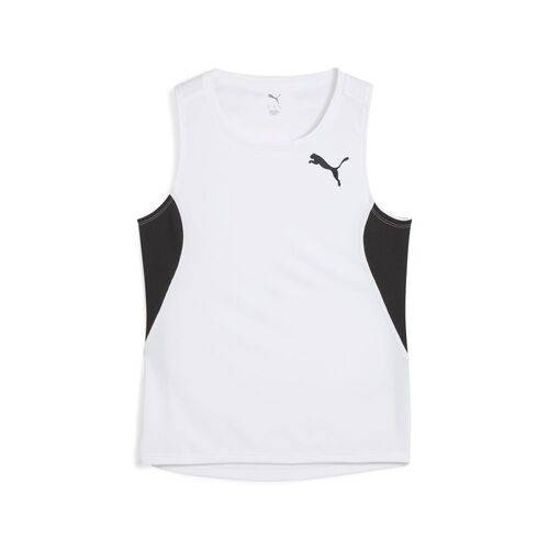 Puma W CROSS THE LINE SINGLET 3.0 - weiss