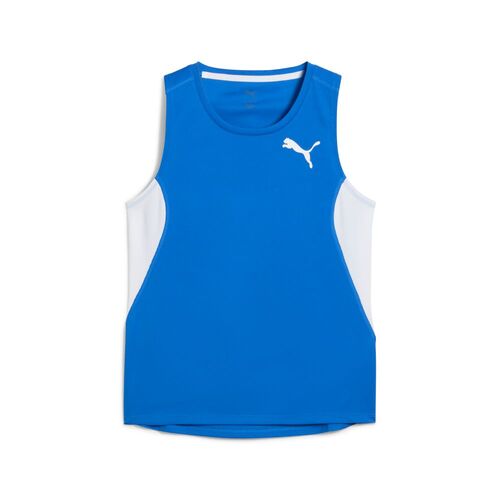 Puma W CROSS THE LINE SINGLET 3.0 - blau