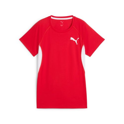 Puma W CROSS THE LINE TEE 3.0 - rot