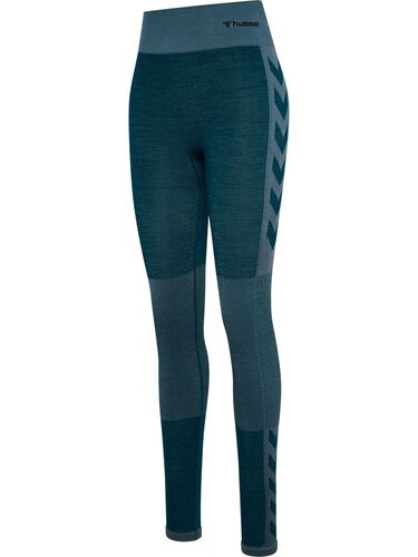 Hummel Hmlclea Seamless Mid Waist Tights - dark sea