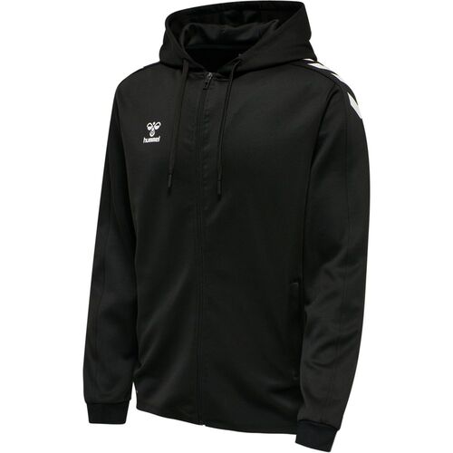 Hummel Hmlcore Xk Poly Zip Hood Sweat - black/black
