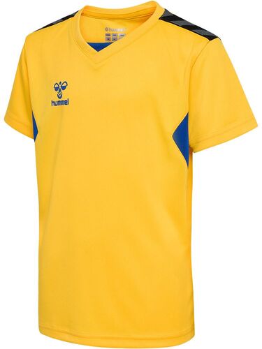 Hummel Hmlauthentic Pl Jersey S/S Kids - sports yellow/true blue