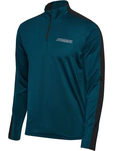 Hummel Hmlte Strength Pl Half Zip - reflecting pond