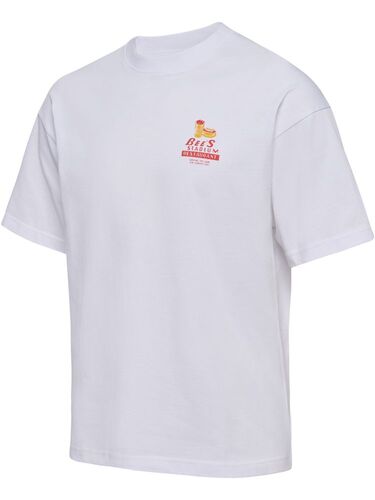 Hummel Hmlloose T-Shirt S/S Bees Stadium - white/paprika