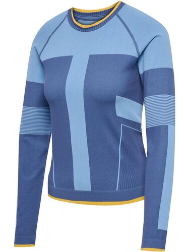 Hummel Hmlseamless Tee Ls - dutch blue