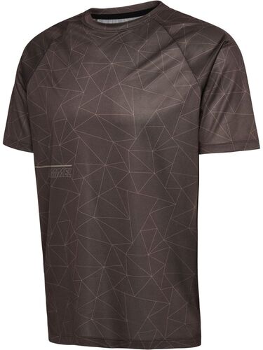 Hummel Hmlcourt Aop Light Weight T-Shirt - turkish gray
