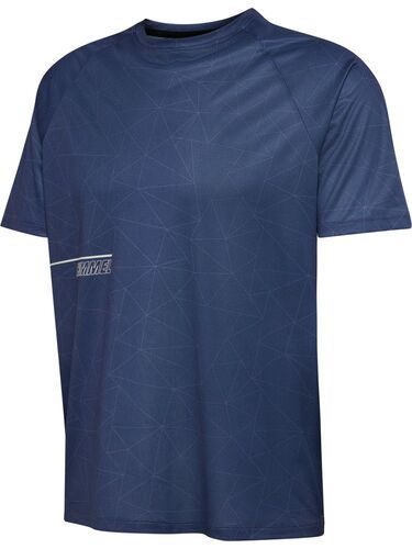 Hummel Hmlcourt Aop Light Weight T-Shirt - insignia blue