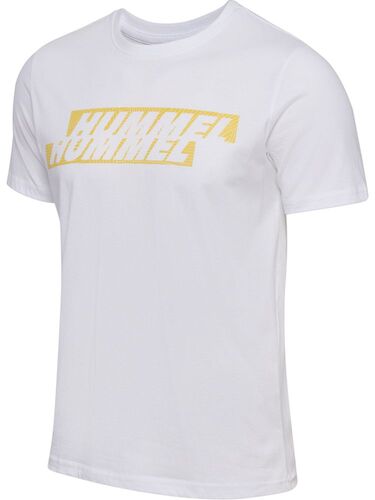 Hummel Hmlgraphic Displaced Logo Tee - white