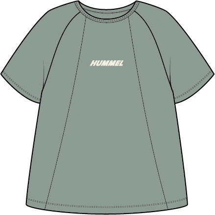 Hummel Hmlluna Top S/S - iceberg green