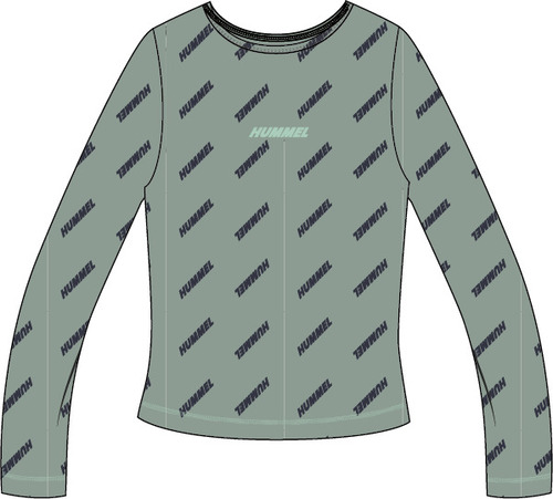Hummel Hmlsilje Top L/S - iceberg green