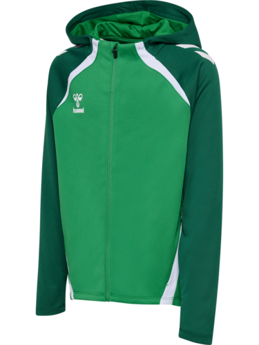 Hummel Hmllead 2.0 Zip Hoodie Kids - jelly bean/evergreen