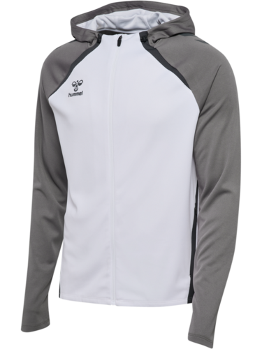 Hummel Hmllead 2.0 Zip Hoodie - white/steel gray