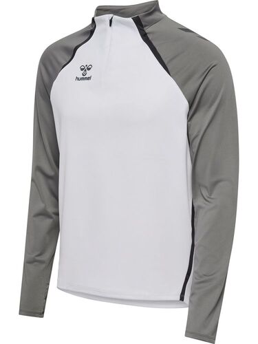Hummel Hmllead 2.0 Half Zip - white/steel gray