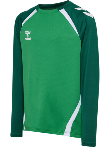 Hummel Hmllead 2.0 Crew Sweat Kids - jelly bean/evergreen