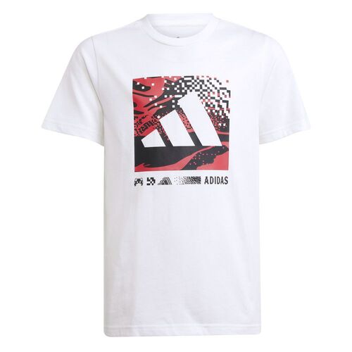 adidas J Camo Logo Tee - white