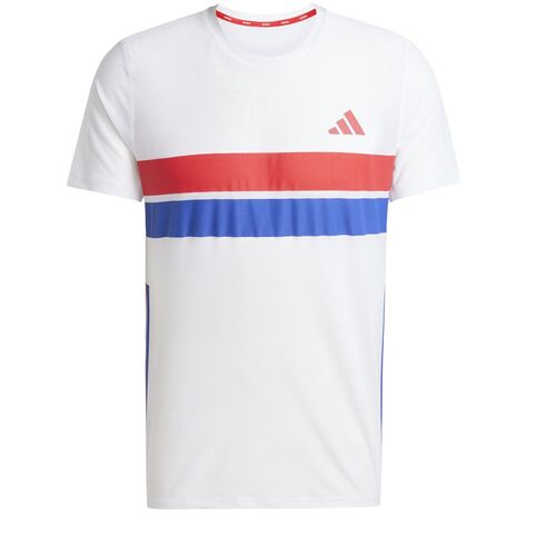 adidas Adizero R Tee M - white