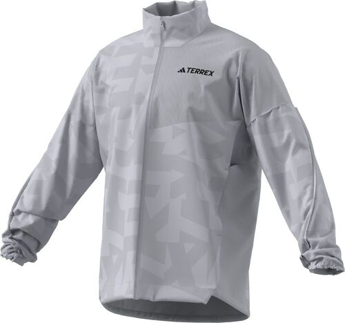 adidas Mt Print Wind J - dshgry/white