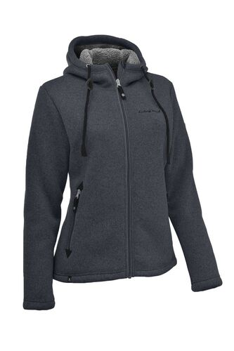 MAUL Damen Chieming Strickfeecejacke+Kapuze