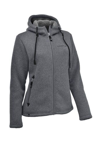 MAUL Damen Chieming Strickfeecejacke+Kapuze