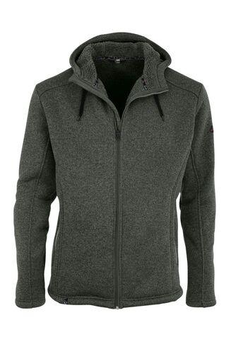 Maul Jachenau - Strickfleeceja.+Kap - forest green