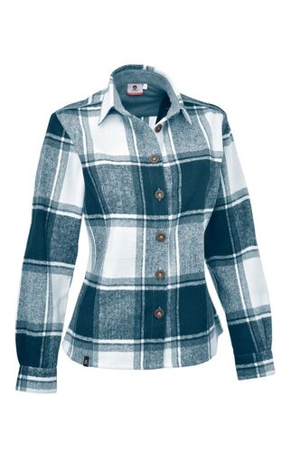 Maul Filzmoos - Flanell Bluse - petrol blue