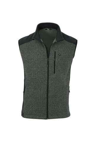 Maul Hirschegg-Strickfleece Weste - forest green/bl