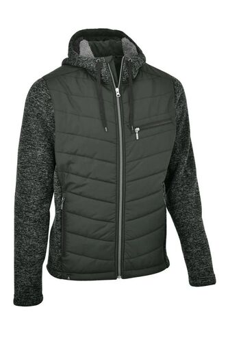 Maul Kreuzkopf Hybridsteppjacke+Kap - forest green