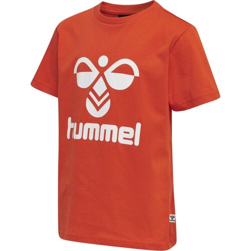 Hummel hmlTRES T-SHIRT S/S - CHERRY TOMATO