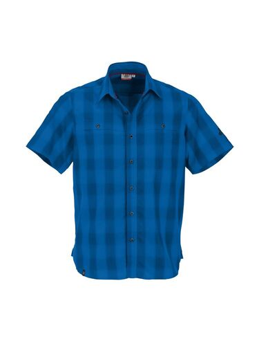 Maul Askim Ii - 1/2 Hemd Karo Elast - blue