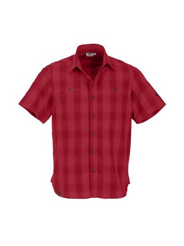 Maul Askim Ii - 1/2 Hemd Karo Elast - chilli red