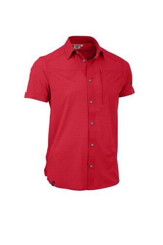 Maul Veniv 4Xt - 1/2 Hemd Karo Elas - red