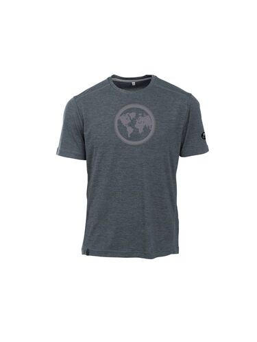 Maul Earth Fresh - 1/2 T-Shirt+Prin - dark grey
