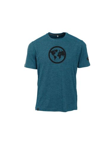 Maul Earth Fresh - 1/2 T-Shirt+Prin - petrol blue