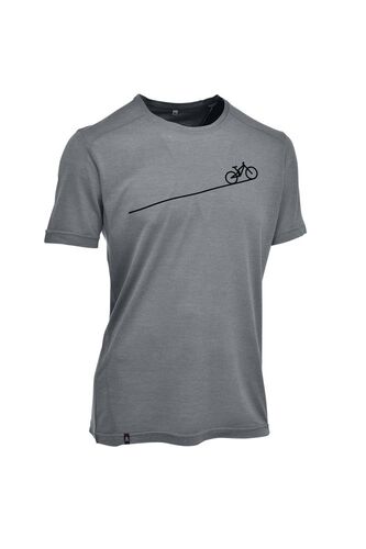 Maul Bezau - 1/2 T-Shirt+Print - anthra