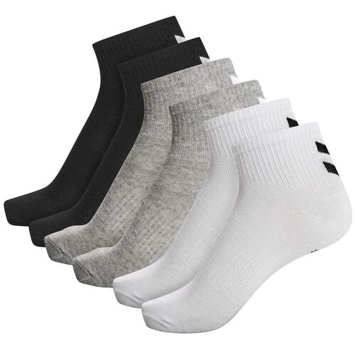 Hummel Hmlchevron 6-Pack  Mid Cut Socks - black/white/grey