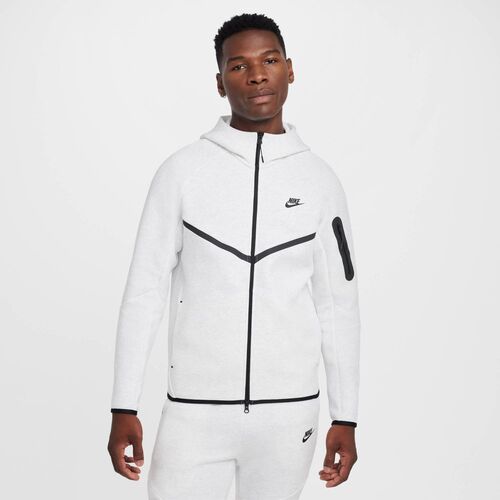Nike M Nk Tch Flc Fz Wr Hoodie - birch heather/black