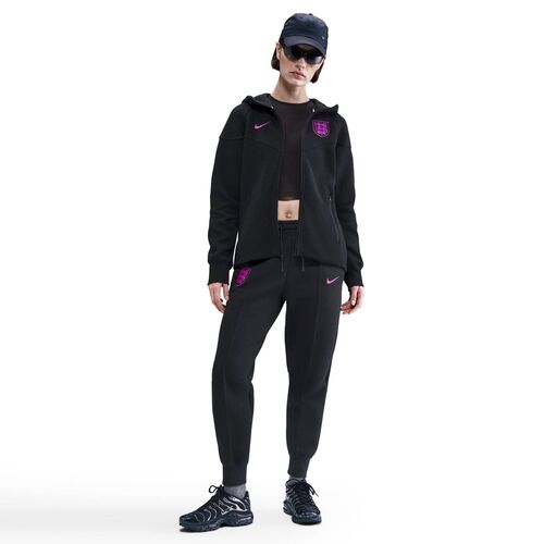 Nike Ent W Nsw Tch Flc Wr Fz Hdy - black/vivid purple