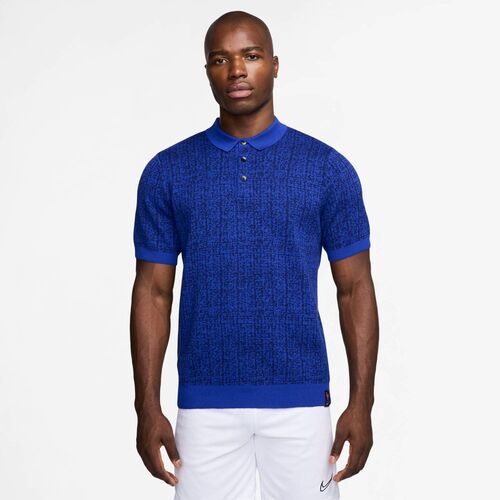Nike Fff M Nk Club Knit Polo - bright blue/pale ivory