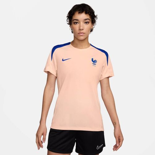 Nike Fff W Nk Df Strk Ss Top K - washed coral/bright blue/bright blu