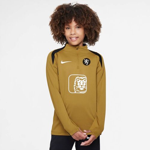 Nike Knvb Y Nk Df Strk Drill Top K - bronzine/black/white