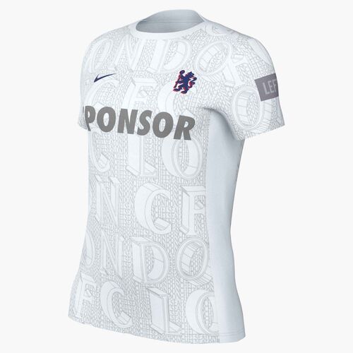 Nike Cfc Wnk Df Acdpr Ss Top K Pm - white/pure platinum/rush blue