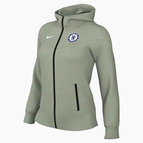 Nike Cfc Wnsw Tchflc Wr Fz Hdy - jade horizon/white